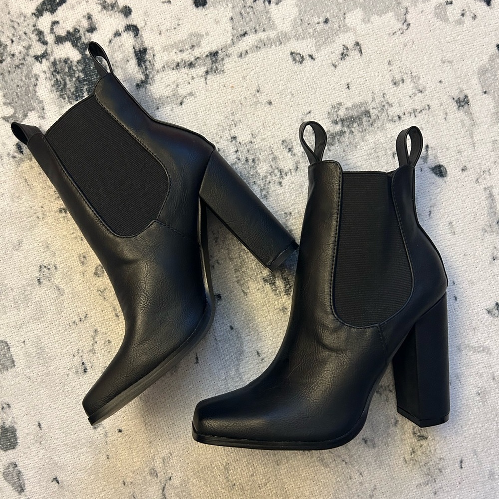 Square ‘French Toe’ Booties
